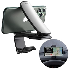 Автомобильный держатель BASEUS SUDZ-A0S Big Mouth Pro Car Mount, прищепка на торпеду, цвет серебристо черный. Автомобильный держатель BASEUS SUDZ-A0S Big Mouth Pro Car Mount, прищепка на торпеду, цвет серебристо черный.