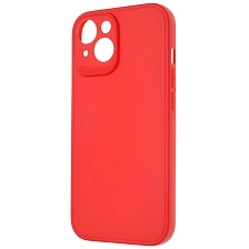 Чехол накладка для APPLE iPhone 15, защита камеры, силикон, цвет красный Чехол накладка для APPLE iPhone 15, защита камеры, силикон, цвет красный