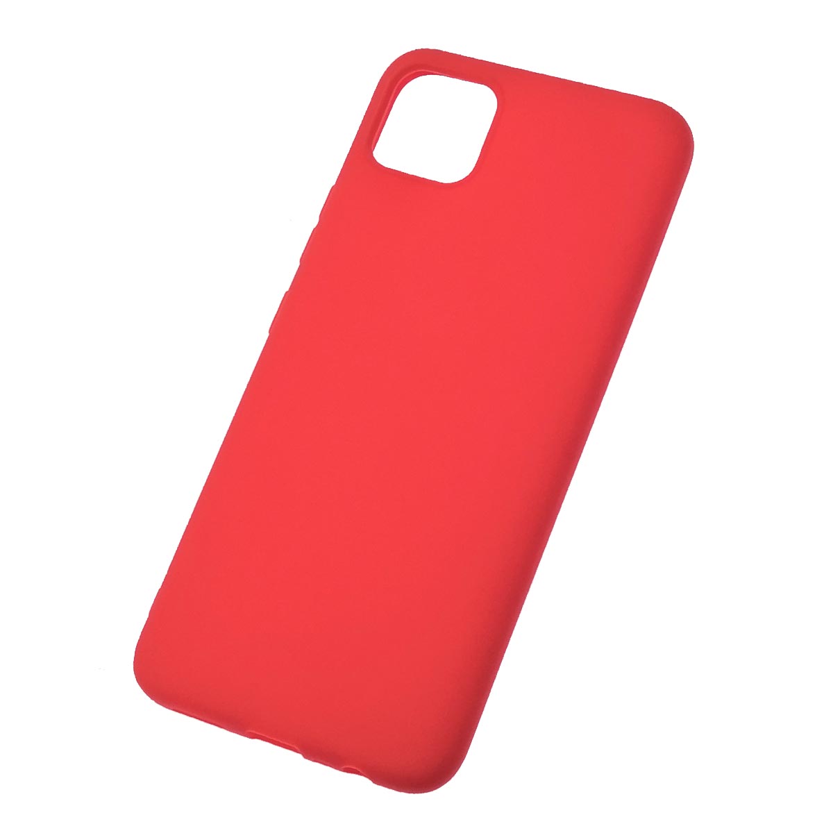 Чехол накладка SOFT TOUCH для Realme C11 2020, силикон, матовый, цвет красный