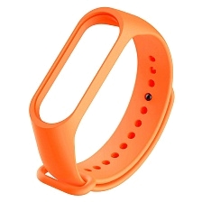Ремешок на запястье, браслет для XIAOMI Mi Band 3, 4, силикон, цвет бледно оранжевый