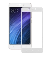 Защитное стекло 4D для XIAOMI Redmi 5X белый кант Monarch.