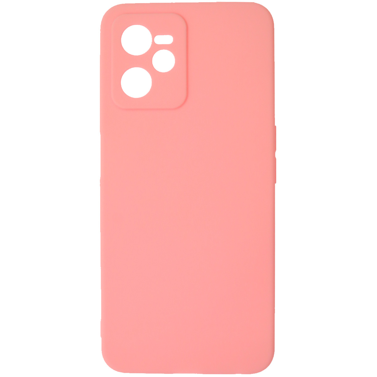 Чехол накладка SOFT TOUCH для Realme C35, защита камеры, силикон, матовый, цвет розовый