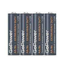 Батарейка GOPOWER R6 AA Shrink 4 Heavy Duty 1.5V
