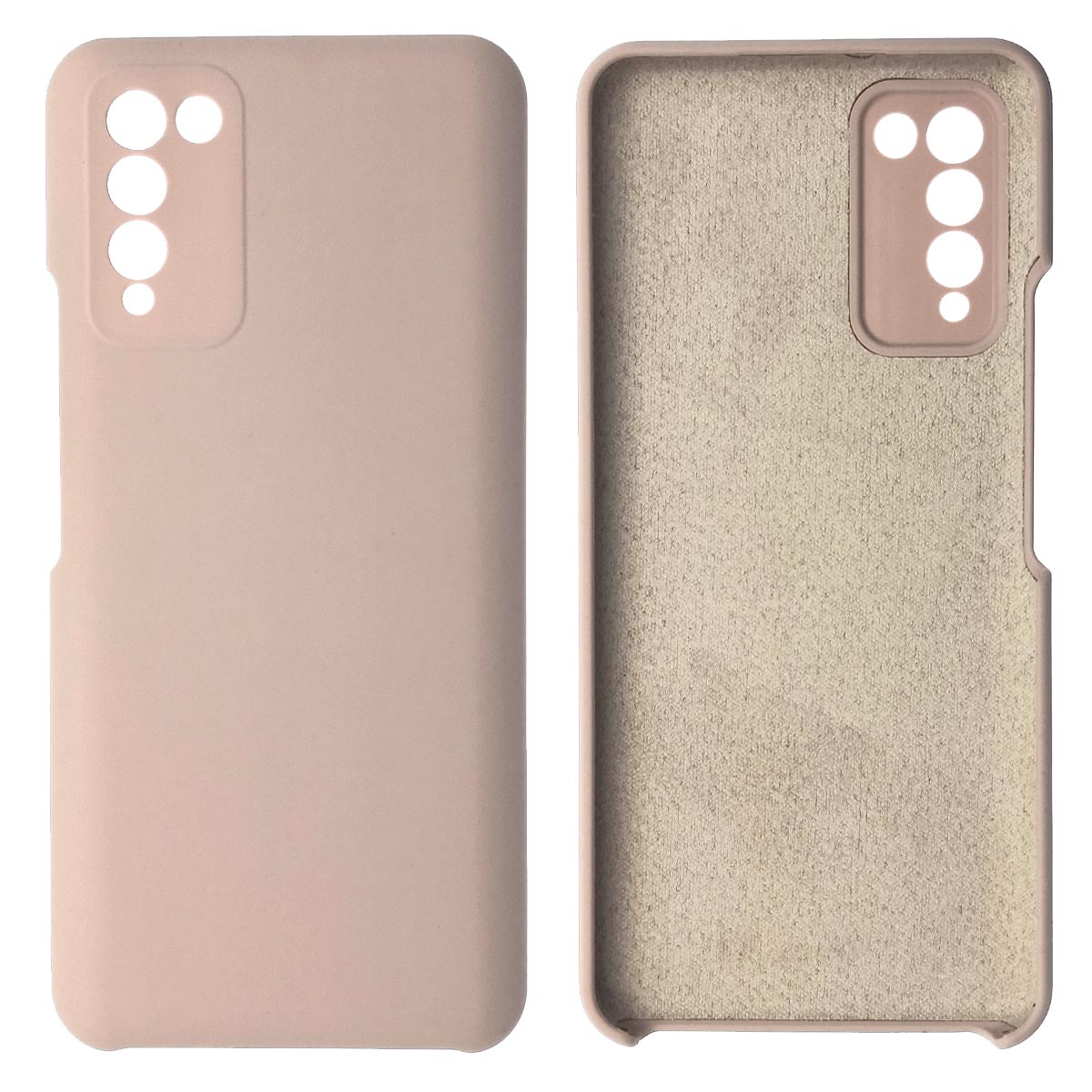 Чехол накладка Silicon Cover для HUAWEI Honor 10X Lite, силикон, бархат, цвет розовый песок