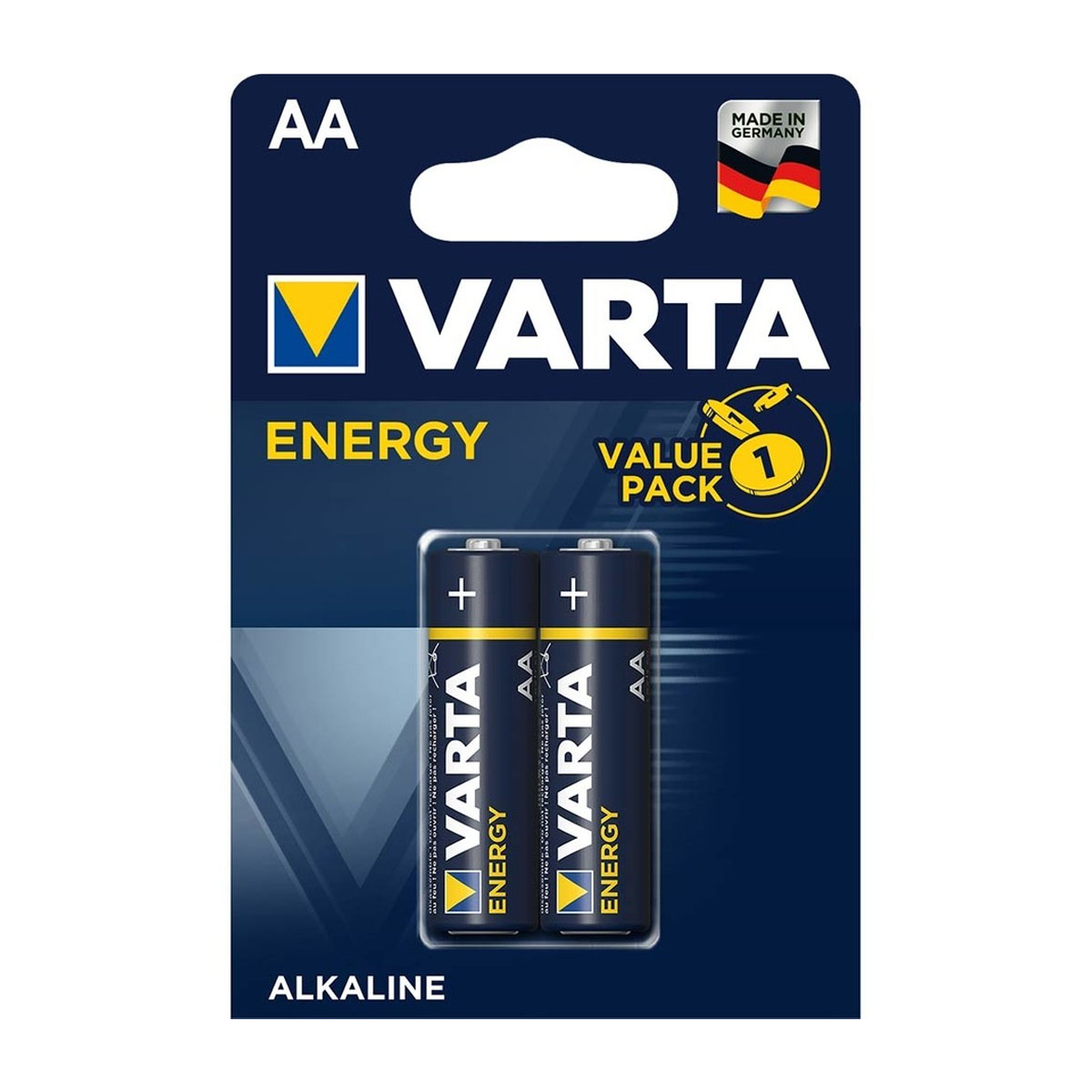 Батарейка VARTA ENERGY LR6 AA BL2 Alkaline 1.5V