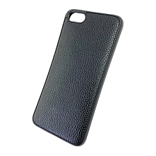 Чехол накладка для HUAWEI HONOR 7A, Y5 2018, Y5 PRIME, силикон, текстура кожи, цвет черный.