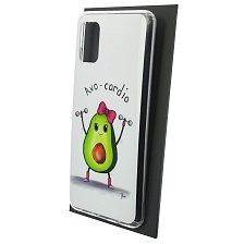 Чехол накладка Vinil для SAMSUNG Galaxy A31 (SM-A315), силикон, рисунок Avo cardio, цвет белый Чехол накладка Vinil для SAMSUNG Galaxy A31 (SM-A315), силикон, рисунок Avo cardio, цвет белый