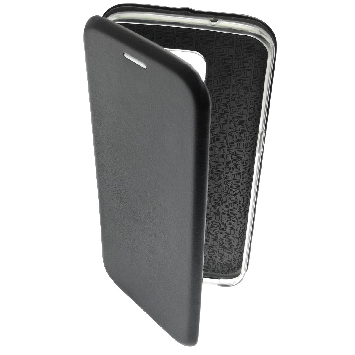 Чехол книжка для SAMSUNG Galaxy S7 Edge (SM-G935), экокожа, визитница, цвет черный