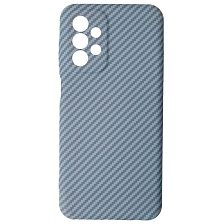 Чехол накладка KING для SAMSUNG Galaxy A23, силикон, карбон, бархат, цвет сиреневый