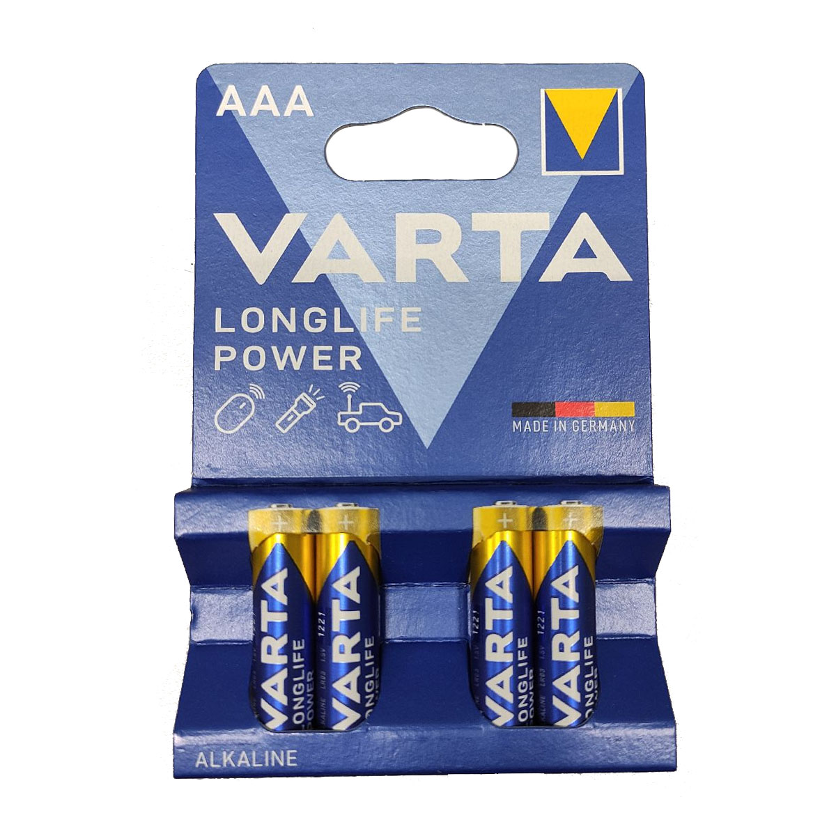 Батарейка VARTA LONGLIFE POWER (HIGH ENERGY) LR03 AAA BL4 Alkaline 1.5V