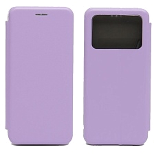 Чехол книжка STYLISH для XIAOMI POCO M4 Pro 4G, экокожа, силикон, бархат, визитница, цвет сиреневый