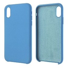 Чехол накладка Silicon Case для APPLE iPhone XR, силикон, бархат, цвет голубой. Чехол накладка Silicon Case для APPLE iPhone XR, силикон, бархат, цвет голубой.