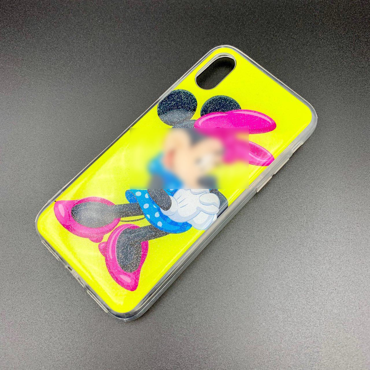 Чехол накладка для APPLE iPhone X, XS, силикон, рисунок мышка 2