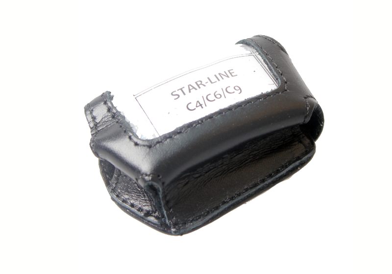 Чехол автосигнализации для StarLine C чёрная кожа.