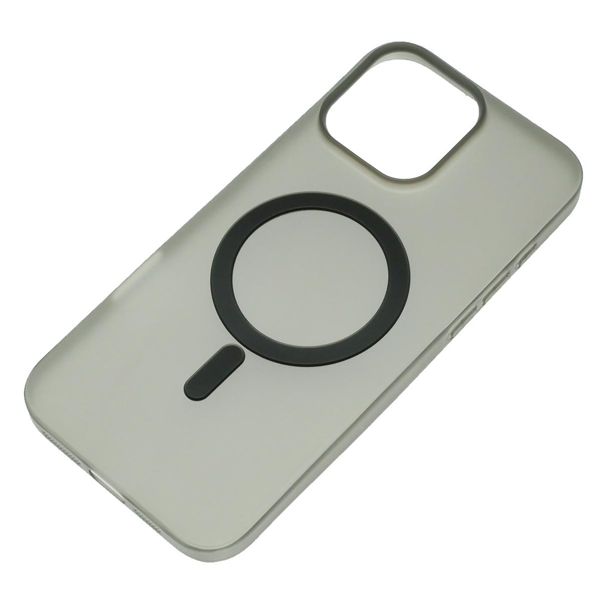 Чехол накладка Sky Armor с поддержкой MagSafe для APPLE iPhone 16 Pro Max, матовый, цвет прозрачно черный