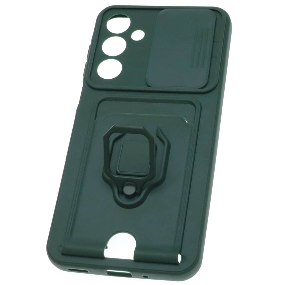 Чехол накладка VERSATILE 3 в 1 для SAMSUNG Galaxy A16 4G, цвет темно зеленый