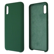 Чехол накладка Silicon Cover для XIAOMI Redmi 9A, силикон, бархат, цвет сосновый лес