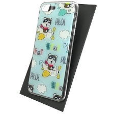 Чехол накладка для APPLE iPhone 7 Plus, iPhone 8 Plus, силикон, глянцевый, рисунок Bear pilot