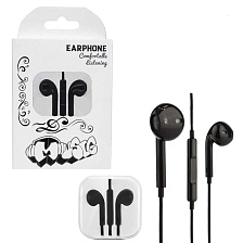 Гарнитура (наушники с микрофоном) проводная, MRM EARPHONE M10, цвет черный