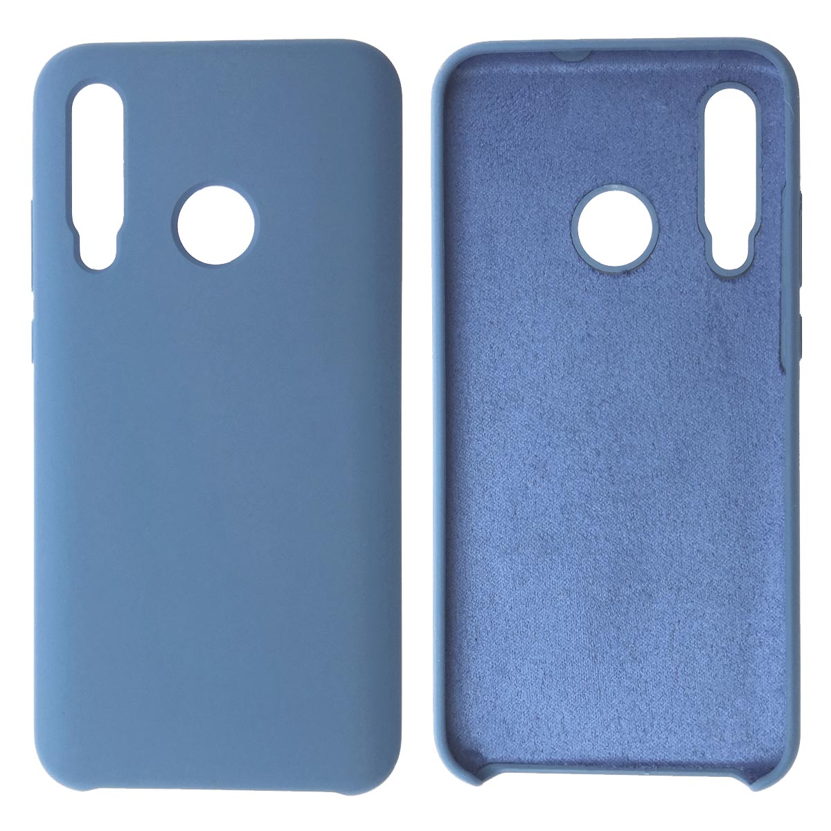 Чехол накладка Silicon Cover для HUAWEI Honor 10i, силикон, бархат, цвет синий