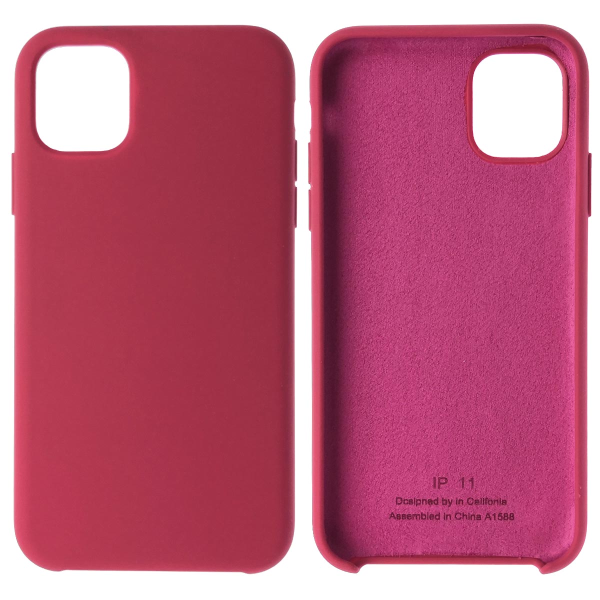 Чехол накладка Silicon Case для APPLE iPhone 11 2019, силикон, бархат, цвет  лиловый