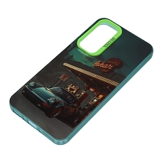 Чехол накладка для SAMSUNG Galaxy A35, пластик, силикон, рисунок Порш 911