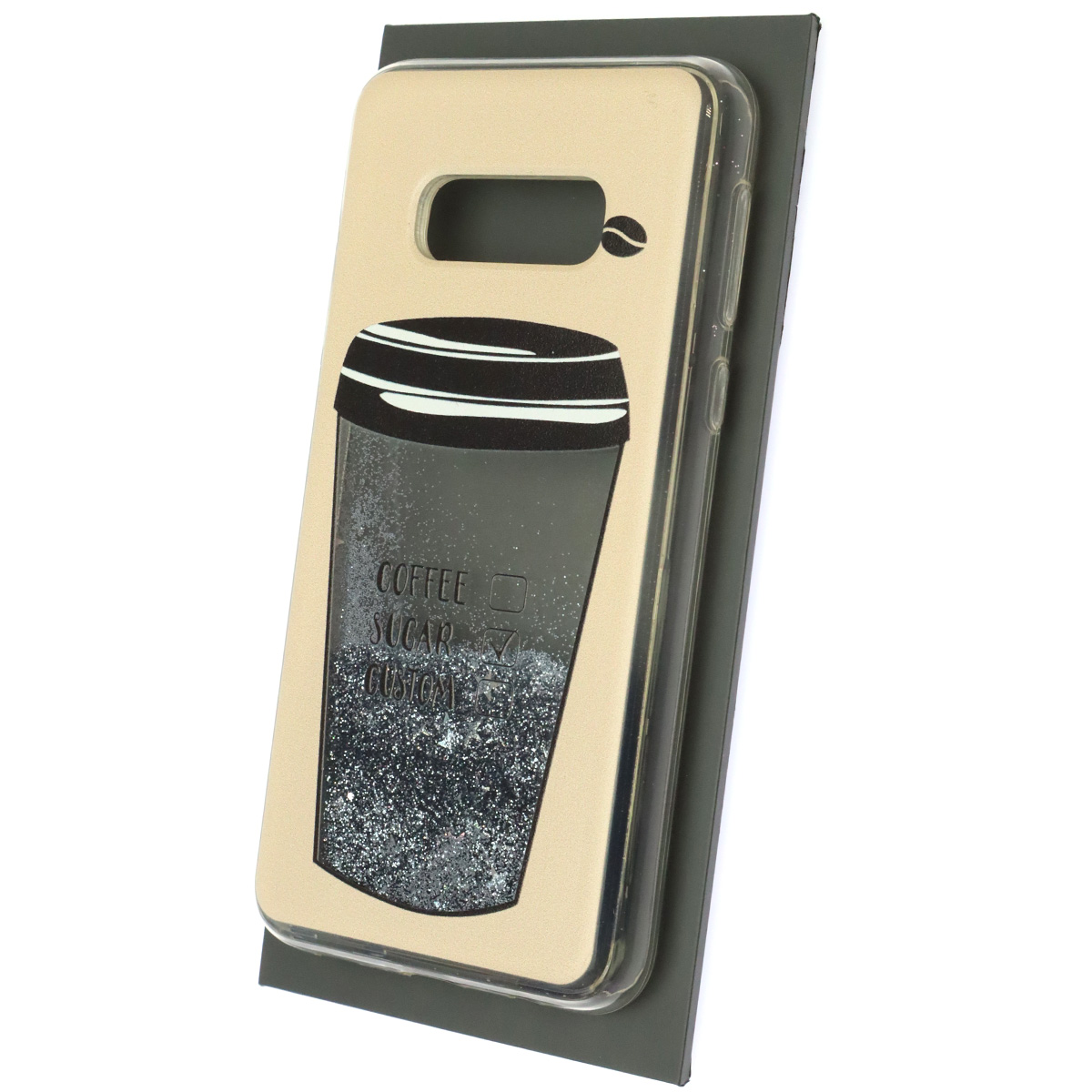 Чехол накладка для SAMSUNG Galaxy S10 Lite (SM-G770F), силикон, переливашка, рисунок стакан кофе COFFEE SUGAR
