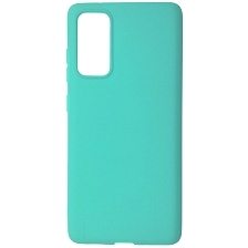 Чехол накладка GPS для SAMSUNG Galaxy S20FE (SM-G780), силикон, матовый, цвет бирюзовый