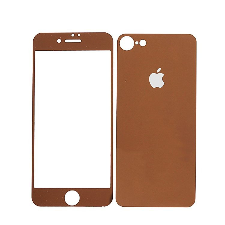 Защитное  стекло для APPLE iPhone 7S (A+B) матовое золотистое П19.