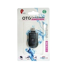 Картридер ОРБИТА TDS-521(micro USB, TF) поддержка OTG, цвет черный