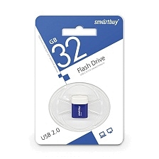 Флешка USB 2.0 32GB SMARTBUY Lara, цвет синий