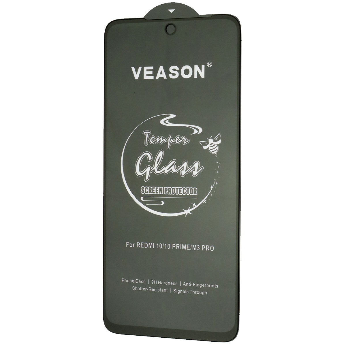 Защитное стекло VEASON Tempered Glass для XIAOMI Poco M3 Pro, Redmi Note 10T, Redmi 10, Redmi Note 10 5G, цвет окантовки черный