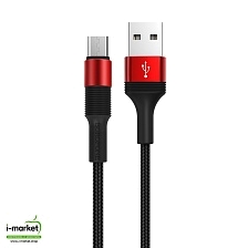 BOROFONE BX21 Outstanding кабель Micro USB, 2.4A, длина 1 метр, силикон, цвет красный.