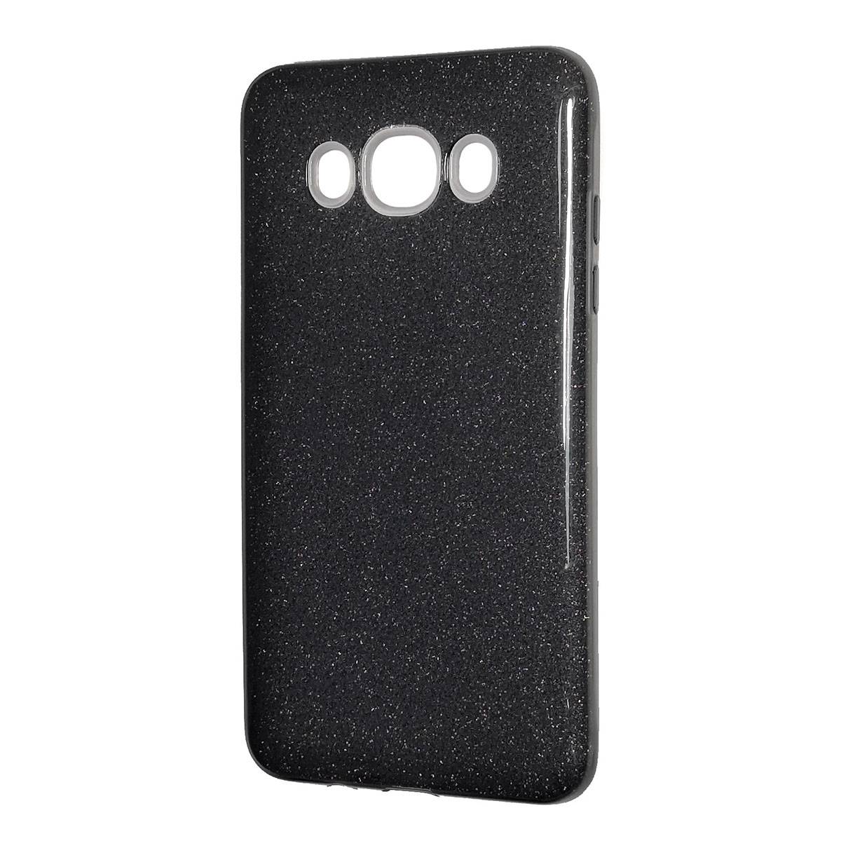 Чехол накладка Shine для SAMSUNG Galaxy J5 2016 (SM-J510), силикон, блестки, цвет черный