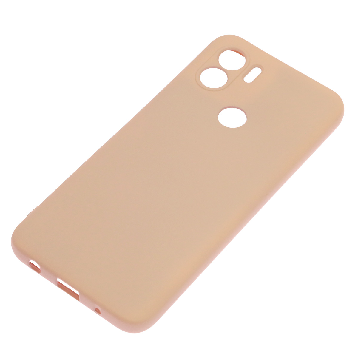 Чехол накладка NANO для Redmi A1 Plus, Redmi A2 Plus, POCO C51, силикон, бархат, цвет розовый песок