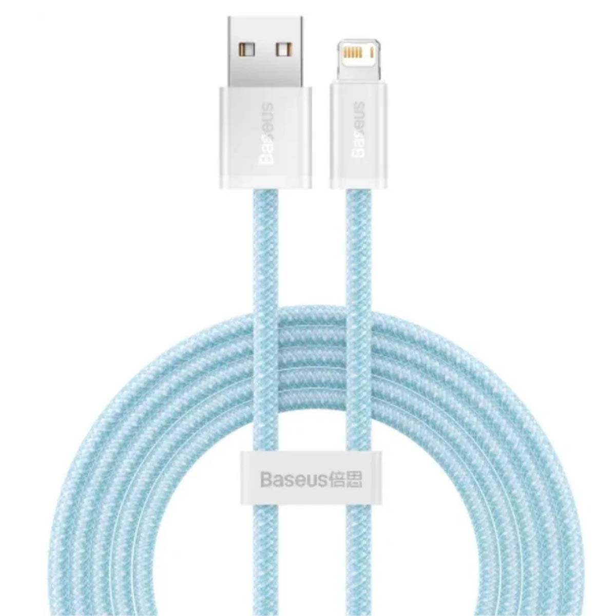 Кабель USB Baseus Dynamic Series для APPLE Lightning 8 pin, 2.4A, длина 1 метр, нейлоновое армирование, цвет голубой