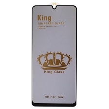 Защитное стекло Антишпион King Glass для SAMSUNG Galaxy A32 4G (SM-A325F), цвет окантовки черный Защитное стекло Антишпион King Glass для SAMSUNG Galaxy A32 4G (SM-A325F), цвет окантовки черный