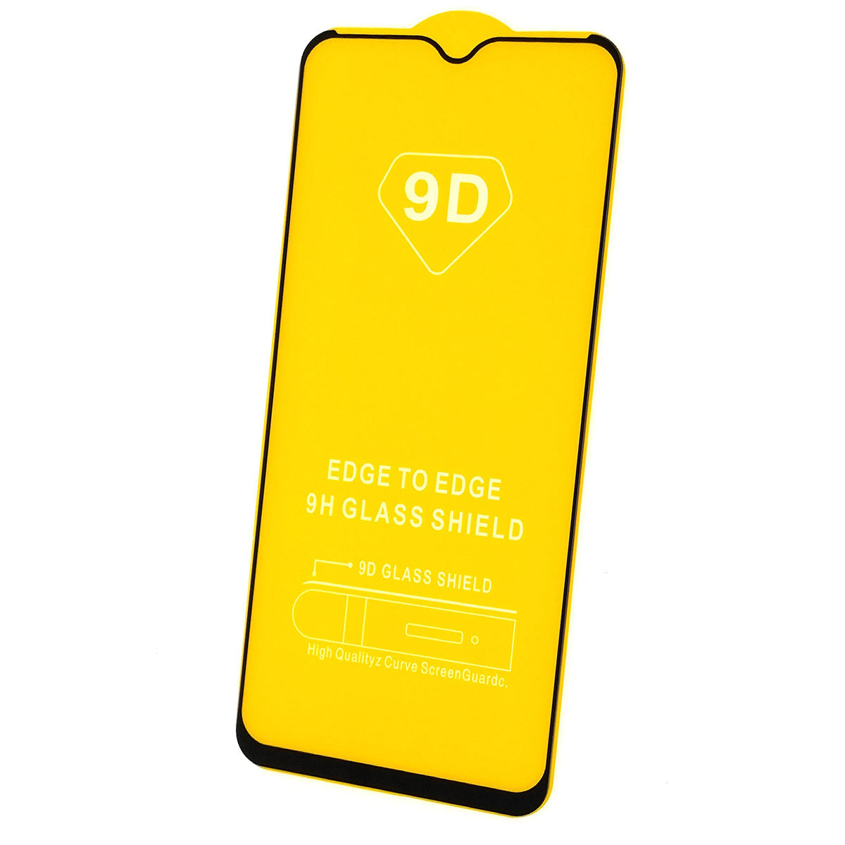 Защитное стекло 9D для Realme C11, цвет окантовки черный