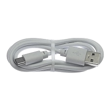 Кабель зарядки и передачи данных Mi Type-C aka USB-C, 2.4A, длина 1 метр, силикон, цвет белый.