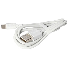 Кабель BUDI DC011T10W USB Type C, длина 1 метр, цвет белый