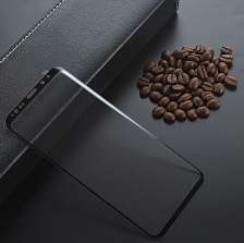 Защитная антишоковая плёнка 5D Nano Antishock для SAMSUNG Galaxy S8 Plus (SM-G955), цвет канта чёрный MONARCH.