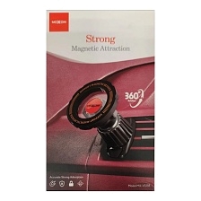 Автомобильный магнитный держатель MOXOM MX-VS158 с креплением под MagSafe для смартфона, в решетку воздуховода, цвет черный