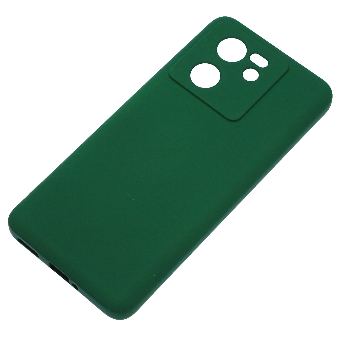 Чехол накладка Silicon Cover для XIAOMI 13T, XIAOMI 13T Pro, защита камеры, силикон, бархат, цвет темно зеленый Чехол накладка Silicon Cover для XIAOMI 13T, XIAOMI 13T Pro, защита камеры, силикон, бархат, цвет темно зеленый