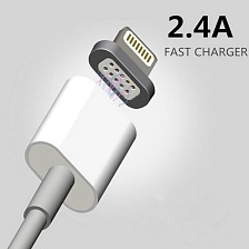 USB Дата-кабель 2.4A с магнитным коннектором для Apple iPhone 5/5S, 6/6S, 7/7S.