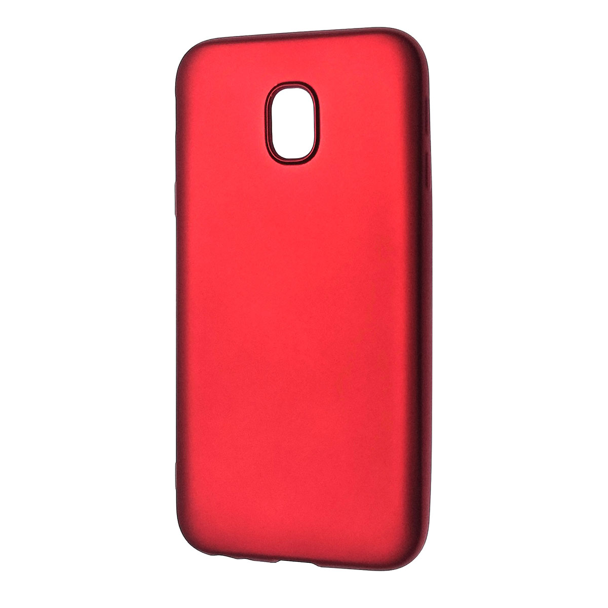 Чехол накладка J-Case THIN для SAMSUNG Galaxy J3 2017 (SM-J330), силикон,  цвет красный.