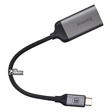 Переходник адаптер "Baseus" C-Video Type-C на HDMI папа (Portable type) цвет графитовый.