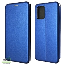 Чехол книжка STYLISH для SAMSUNG Galaxy A91 (SM-A915), S10 Lite (SM-G770), экокожа, визитница, цвет синий.