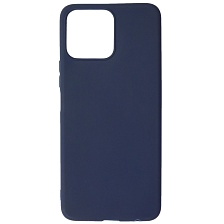 Чехол накладка для HUAWEI Honor X8, силикон, цвет темно синий