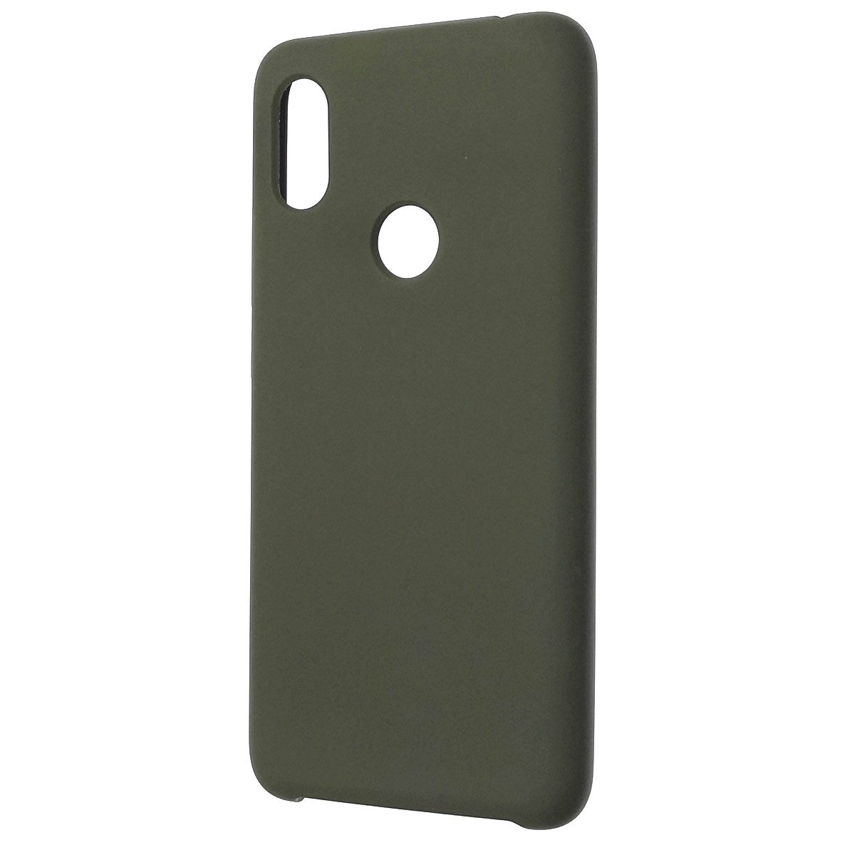 Чехол накладка Silicon Cover для XIAOMI Redmi S2, силикон, бархат, цвет темно серый.