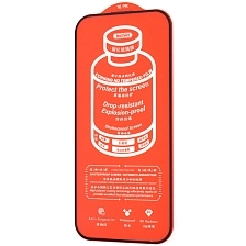 Защитное стекло REMAX CORNING GL-83 для APPLE iPhone 16 Pro, суперпрочное, цвет окантовки черный